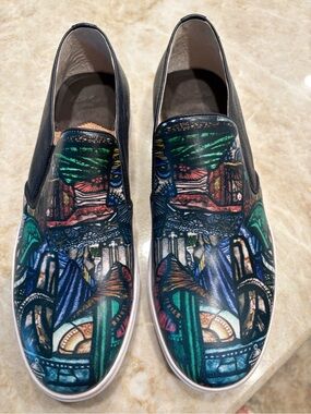 Robert Graham Multicolor Printed Slip-On Loafers